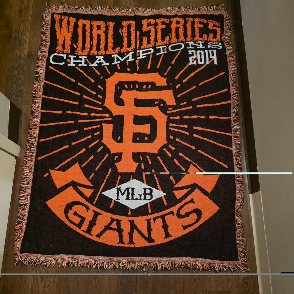 SF Giants World Series Champions 2014 Blanket Throw